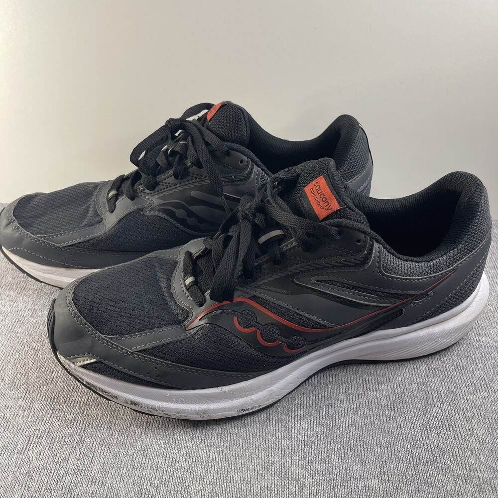Saucony Cohesion 17 Black Red Accents Running Shoes S20944-101 Men's Size 12
